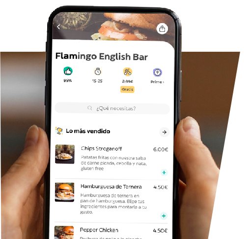 Flamingo English Bar en la aplicación de Glovo.